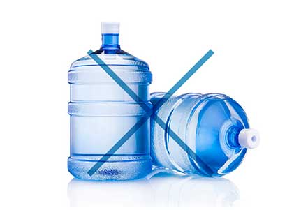 ボトルがないから、交換もゴミ出しも不要。